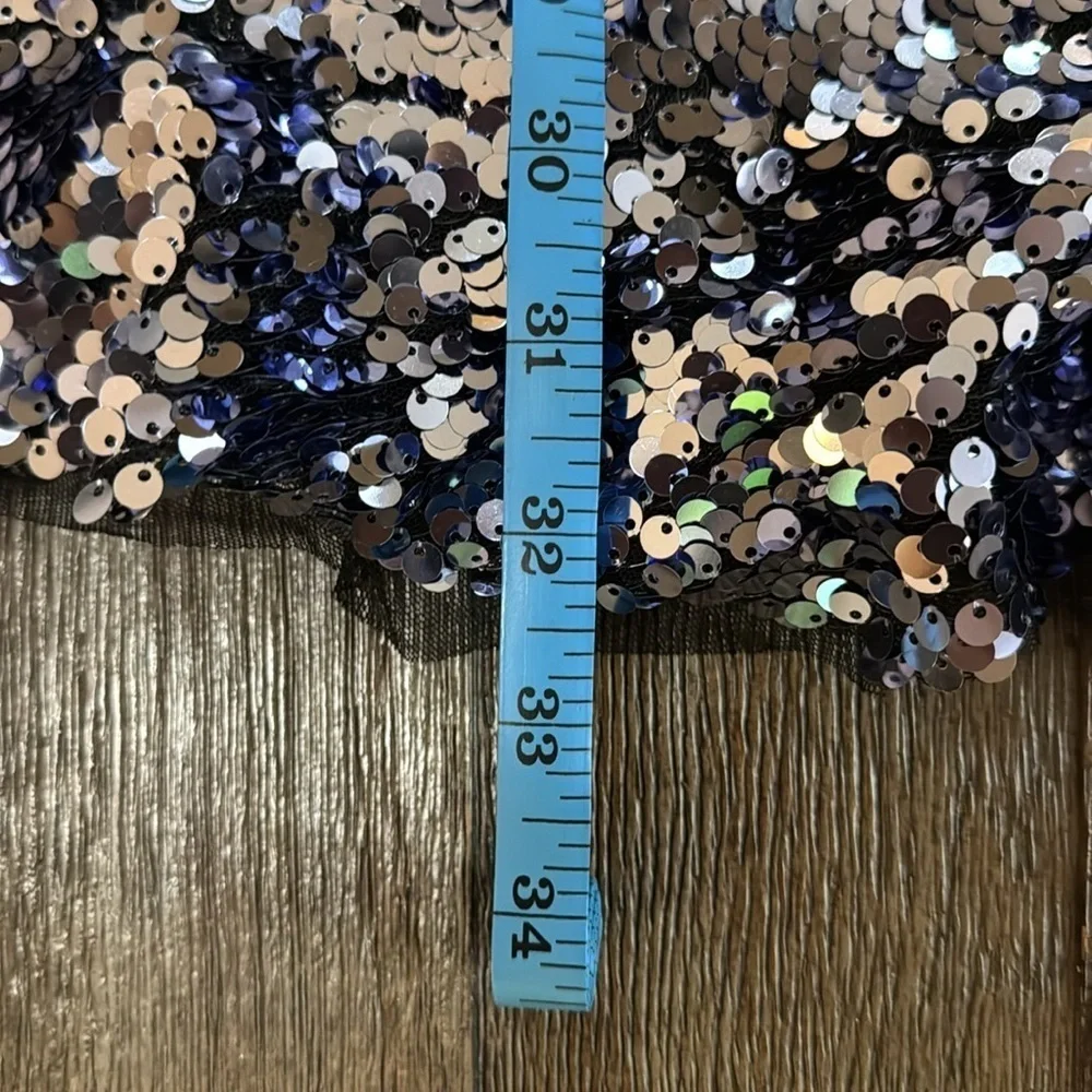 Free People Sequin Siren Ruffled Mini Dress